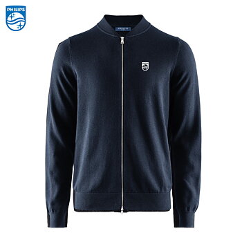 BRKLY Brockton Cotton Full Zip, Herr Navy inkl brodyr