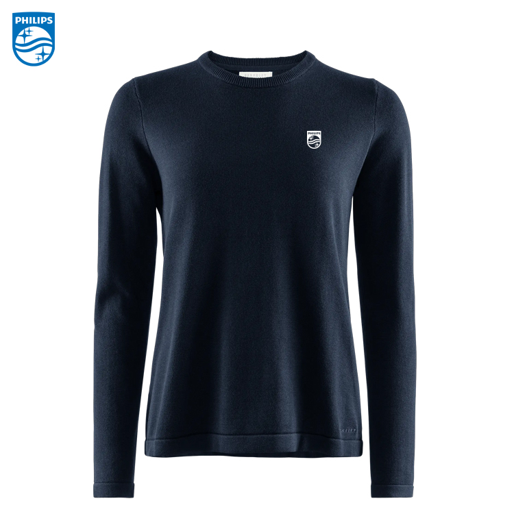 BRKLY W's Brockton Cotton Crew Neck, Dam Navy inkl brodyr