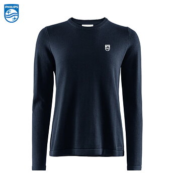 BRKLY W's Brockton Cotton Crew Neck, Dam Navy inkl brodyr