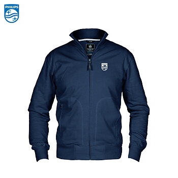 HC03 Hooded Cardigan Herr Navy inkl tryck