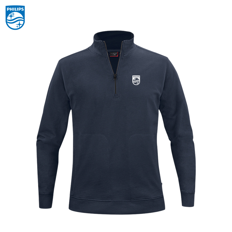 SW18 Crew Halfzip Sweater Unisex Navy inkl tryck