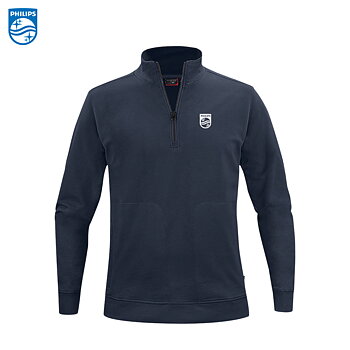 SW18 Crew Halfzip Sweater Unisex Navy inkl tryck