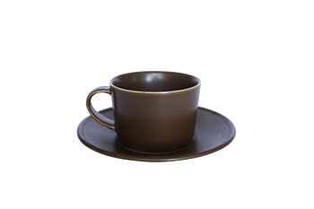 Manses Design Coffee Cup With Saucer Stugsund Light Brown Manses Design Coffee Cup With Saucer Stugsund Light Brown