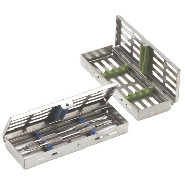 Cassette Inox® Rostfri för 5 instrument 180x60x25mm
