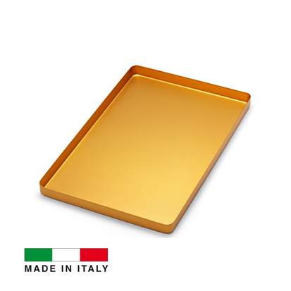 Medesy® Aluminum TRAY Gold small without Lid 185x140x15mm