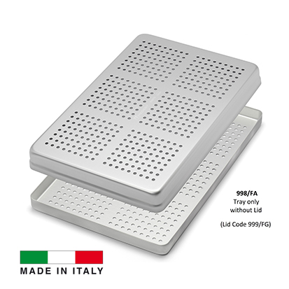 Medesy® Aluminum TRAY Perforated without Lid 285x185x15mm