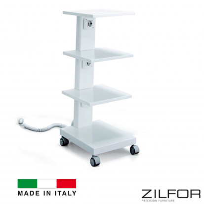 Zilfor® C4RQ Equipment Trolly with 4 Shelves, 1st.