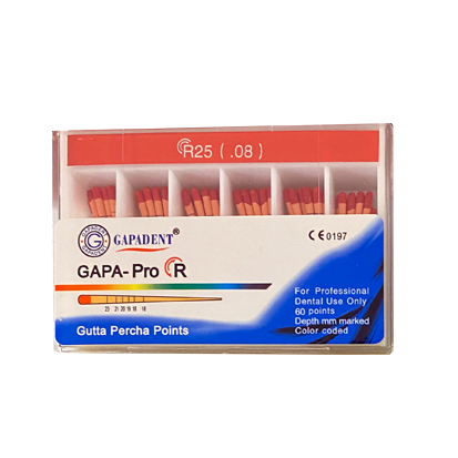 Gutta Percha Gapa Reciproc #R25 Red, 60 st