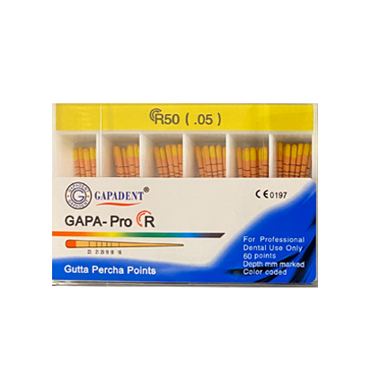 Gutta Percha Gapa Reciproc #R50 Yellow, 60 st
