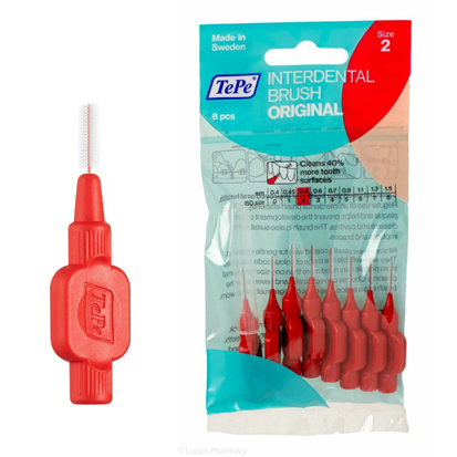 TePe Interdental Brushes Bio Red 0.5mm, 10x8St.