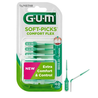 GUM SOFT-PICKS® Comfort Flex Medium, 6x40pcs.