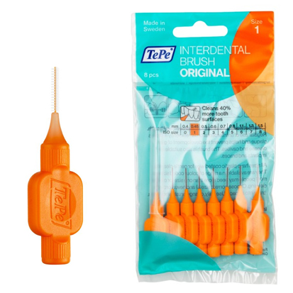 TePe Mellanrumsborste Klimatsmart Orange 0.45mm, 10x8St.