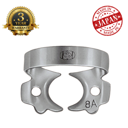 Dentech® kofferdamklammer #8A för molarer rotrester ök/uk, 1st.