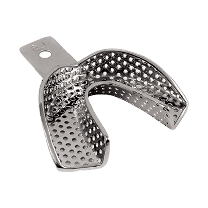 Metal Impression Trays Perforated Lower Medium, 1st.