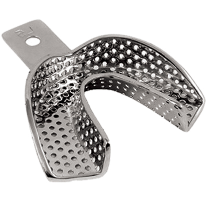 Metal Impression Trays Perforated Lower X-Large, 1st.