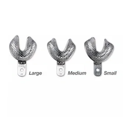 Metal Impression Trays Perforated Edentulous L-Large, 1st.