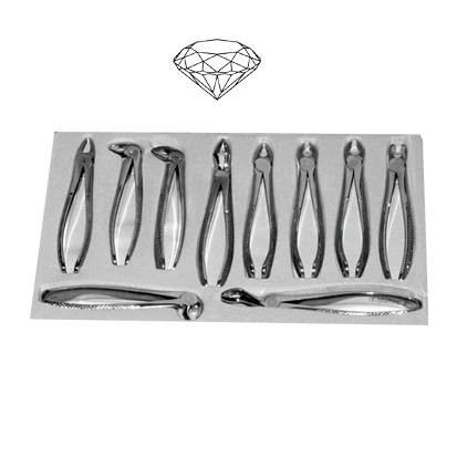 Extraktionstång Diamant, sats 10 st.