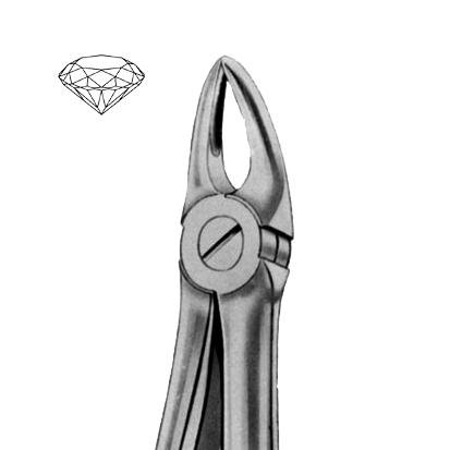 Extraktionstång Diamant, no.30S ÖK bicuspids och tandrot för barn.