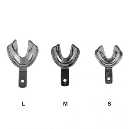 Metal Impression Trays Solid Edentulous L-Medium, 1st.