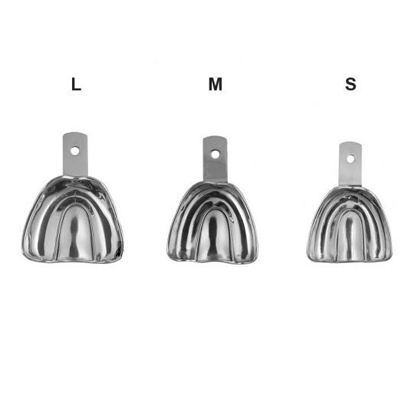 Metal Impression Trays Solid Edentulous U-Large, 1st.