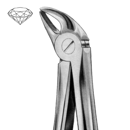 Extraktionstång Diamant, no.38 UK framtänder och canine för barn