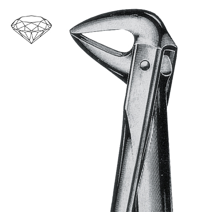Extracting Forceps Diamond, no.74 Lower Roots