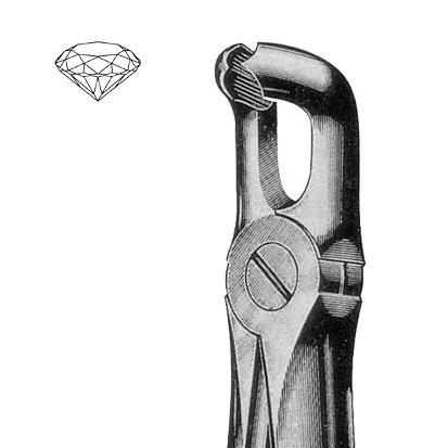 Extracting Forceps Diamond, no.79 Lower Third Molar