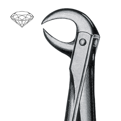 Extracting Forceps Diamond, no.86A Lower Molar Decayed