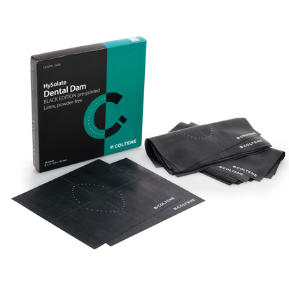 HySolate® Latex Printed Dam Black Thin 15x15, 36st