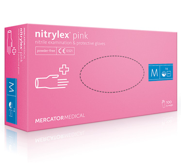 klardent.se - Nitrylex powder free, Pink, Medium,100st.