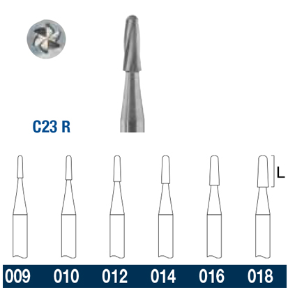ELA® C23R Hårdmetallborr No. C23R/016 vst, 6st.