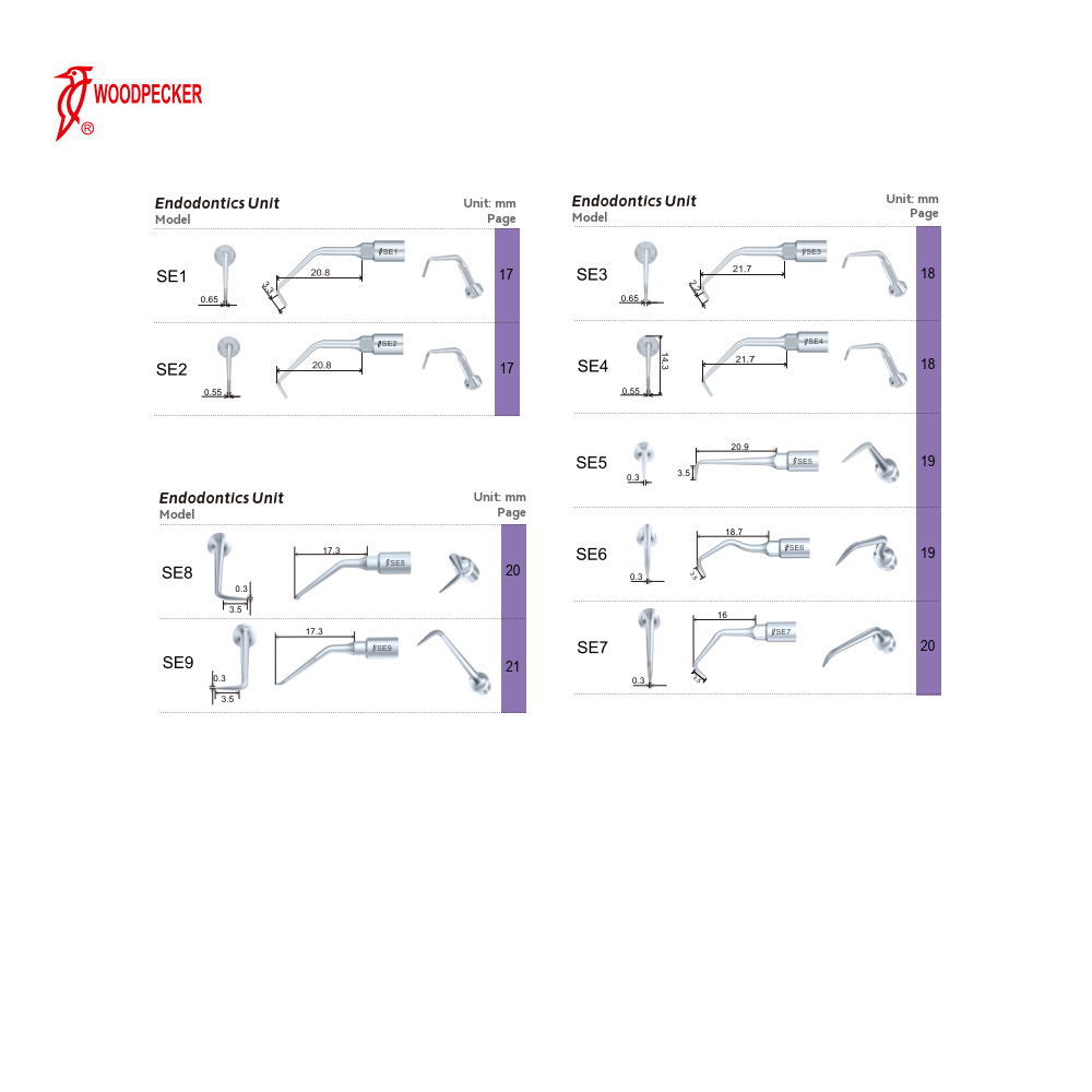 Woodpecker® Surgic Smart Spets SE3 Endo