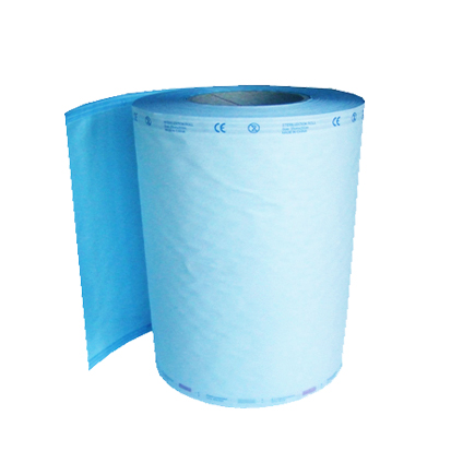 Platt autoklavrullar Blå  250mm x 200m 