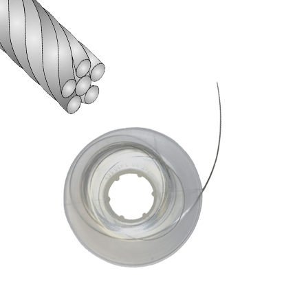 Coaxial Six-Strand Spool Wire, .0175 x 30 ft. Length 