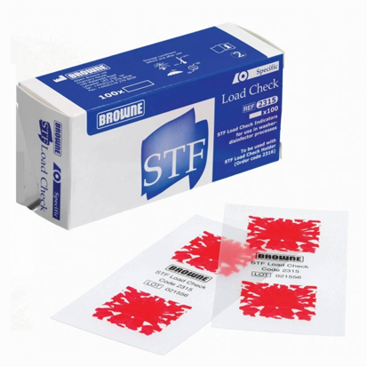 BROWNE STF Load Check diskdesinfektor indikator , 100st.