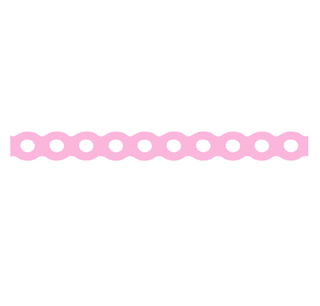 Elastic Standard Chain, Light Pink Continous, 1x15ft.