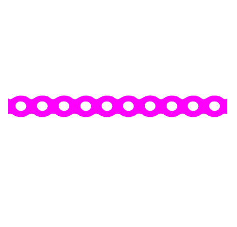 Elastic Standard Chain, Neon Pink Continous, 1x15ft.