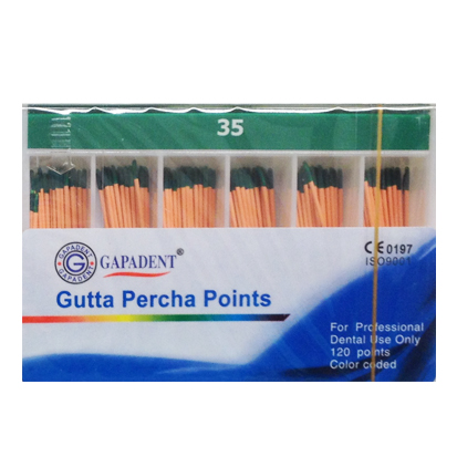 Gutta Percha ISO no.#35 Green coded 120 st.