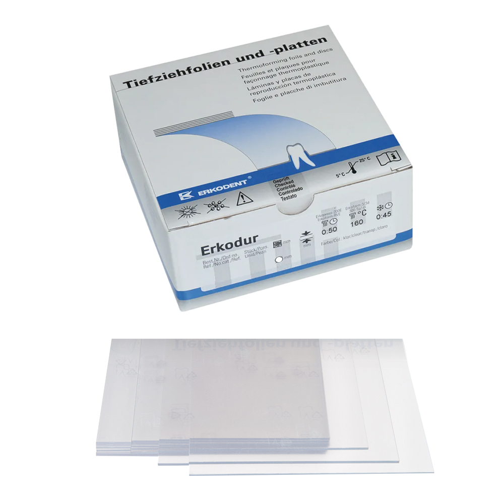 Erkodur Transparant, Fyrkantiga 1.5mm, 10st.
