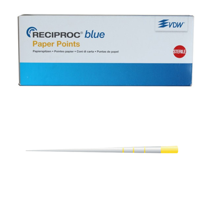 Pappersspets VDW Reciproc Blue® #R50 Gul, 180st