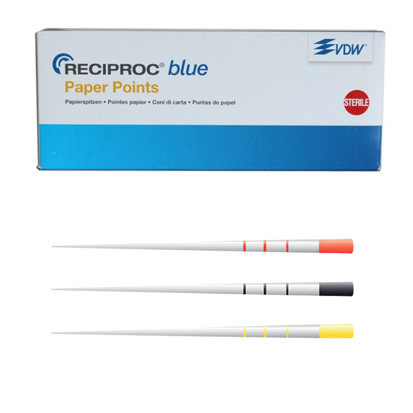 Pappersspets VDW Reciproc Blue® #Sort. R25-R50, 180st