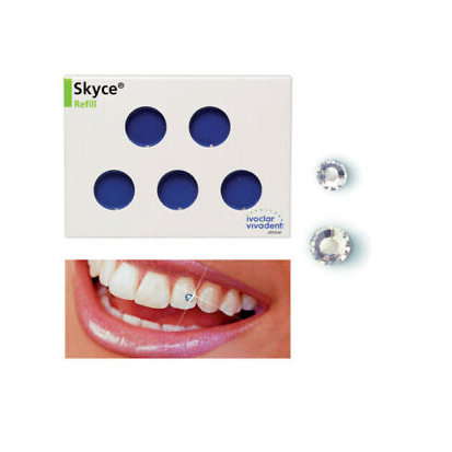 SKYCE Teeth Jewerly 1,9mm Crystal, 5st