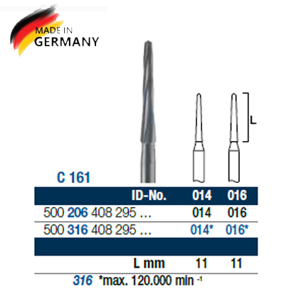 Surgical Burs Carbide RA, C161, 1st.