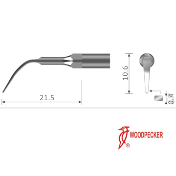 Woodpecker®Ultraljud spets KaVo PiezoLED™kompatibel PC60, 1st.