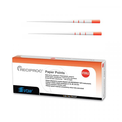 Pappersspets VDW Reciproc® #R25 Röd, 144 st