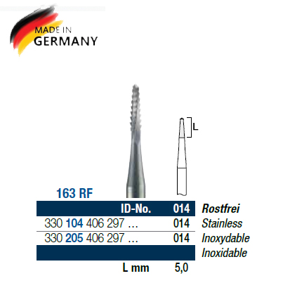 Surgical Burs HP 163RF/014, 1st.