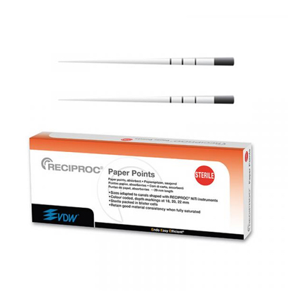 Papper Points VDW Reciproc® #R40 black, 144 st