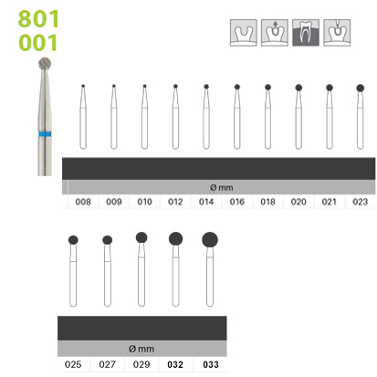 Round Diamond FG 801/001, 5St.