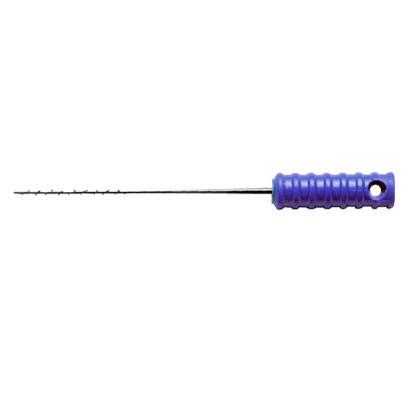 Nervextraktor-Barbed Broaches 25mm blå #4, 10st.