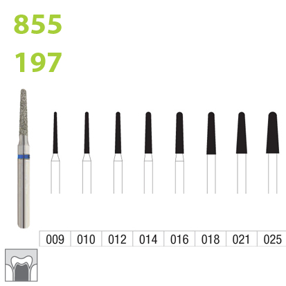 Round End Taper FG 197/855, 5St. - 2